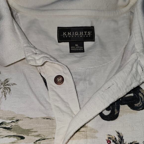 Knights Sportswear Golfing Santa Polo Christmas Summer Short Sleeve Top XL - Picture 8 of 15